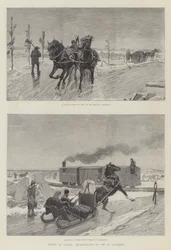 Winter in Kanada, Eisreisen auf dem St. Lawrence